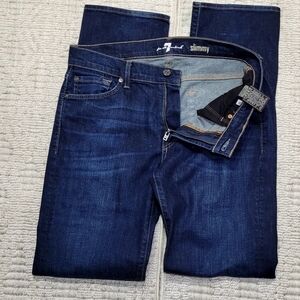 7 For All Mankind Slimmy Men’s Jeans – Dark Wash, Size 31